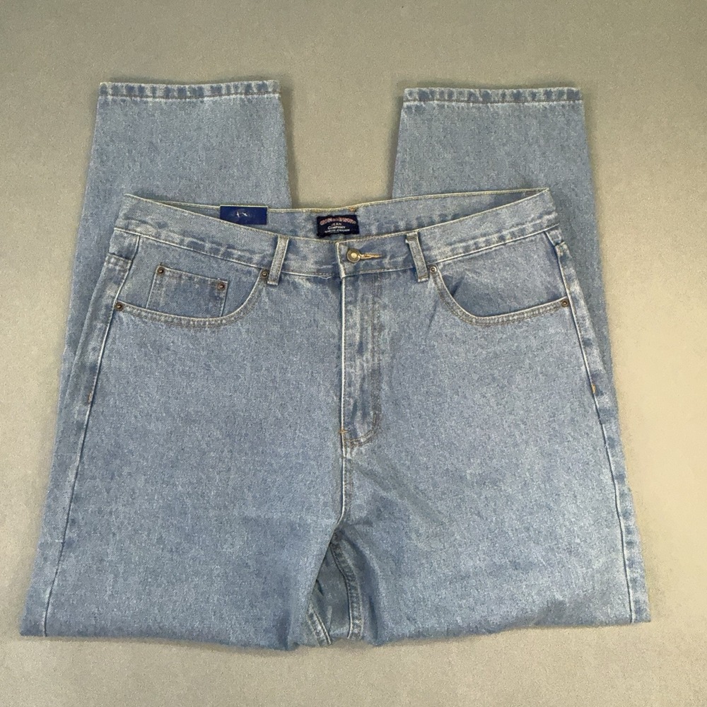 Cross & Winsor Mens Relaxed Fit Jeans Light Stone Blue 40x30 CW0001RX NWT